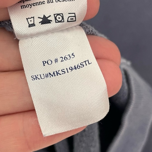 Faherty Long Sleeve Beach Crew Neck Sweatshirt Medium Mens Blue Fade casual. 23 - Picture 7 of 9